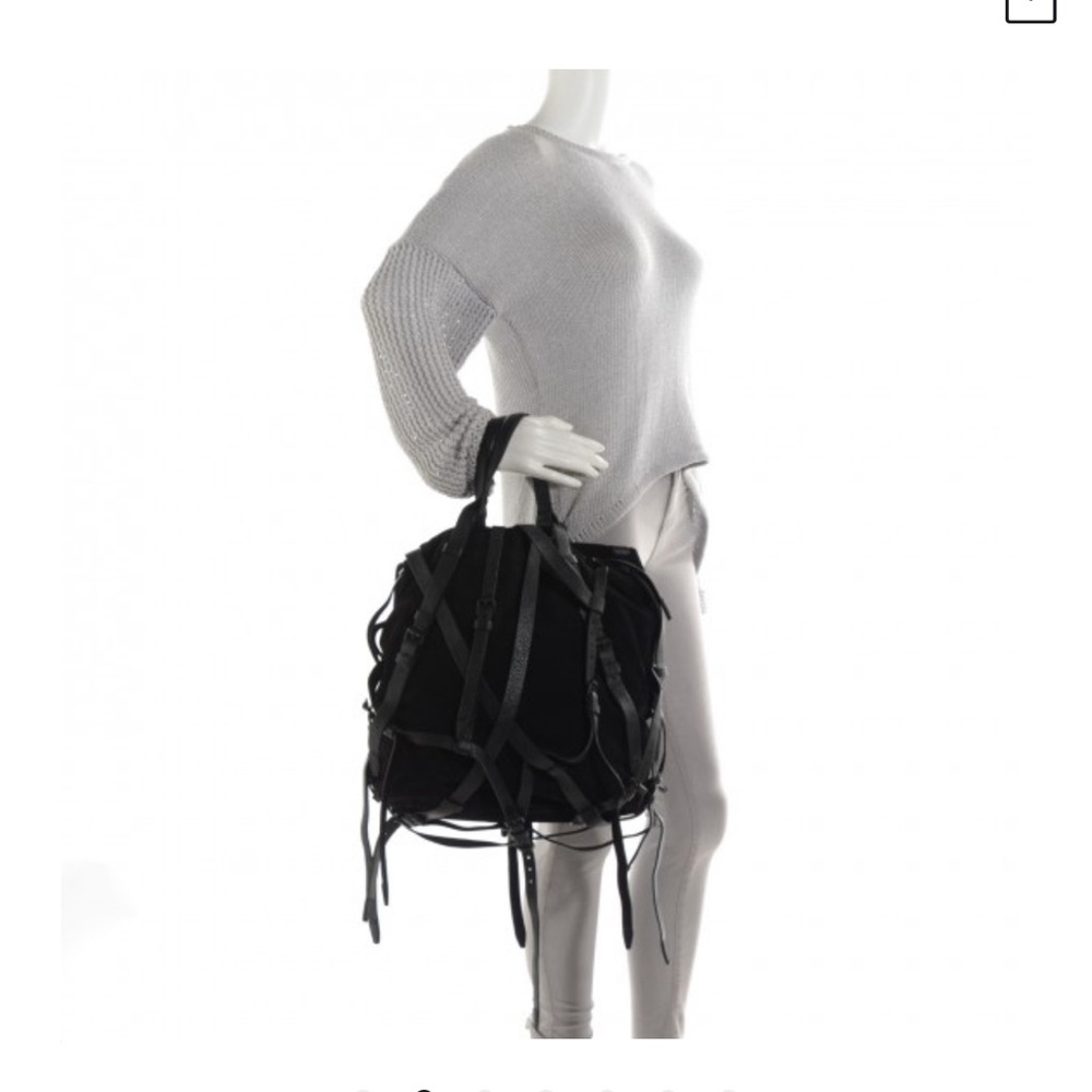 RARE- ALEXANDER WANG Leather Suede Kirsten Black Satchel